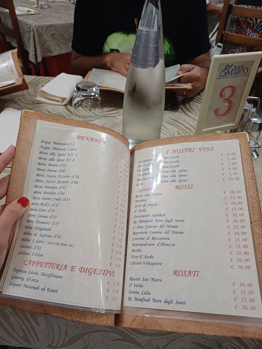 Menu Ristorante Pizzeria San Marco - Terminal Bus-3